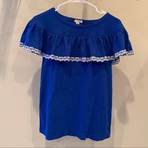 J.Crew Girls' Crewcuts Ruffle T-shirt